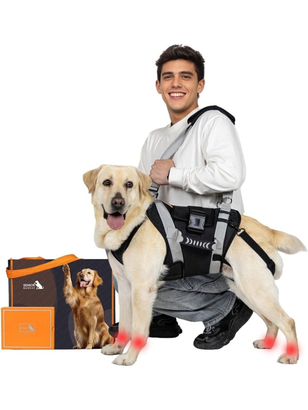 XL Full Body Dog Lift Harness Sling Carrier with Handle Leg Support/ Joint Pain